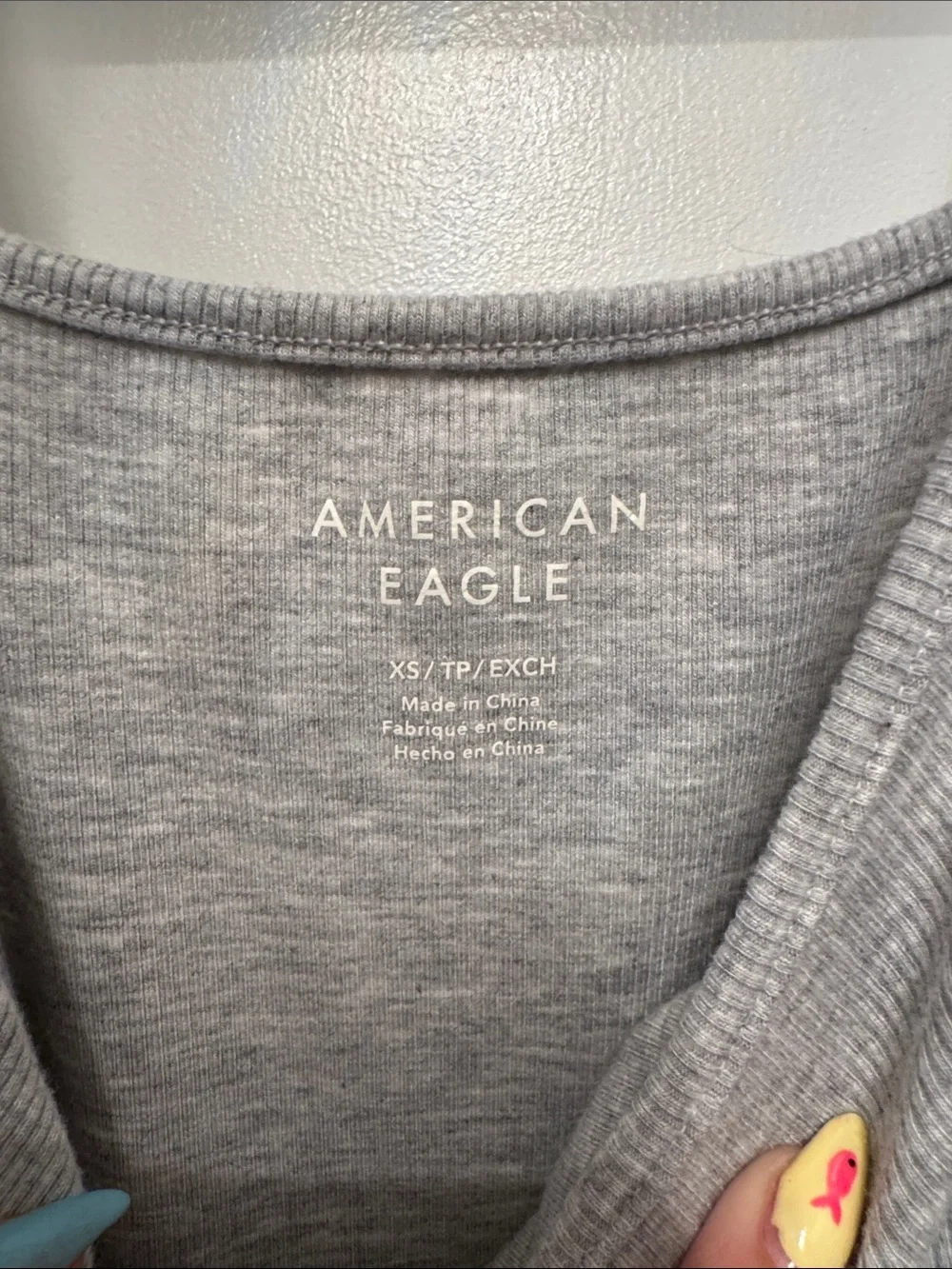 American Eagle Outfitters Light Gray Ruched Bandeau Bodysuit